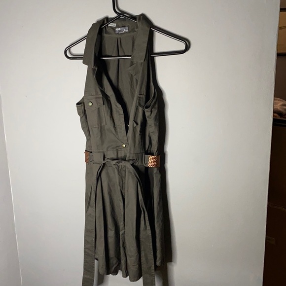 Shirt dress, belted, small - Picture 1 of 4